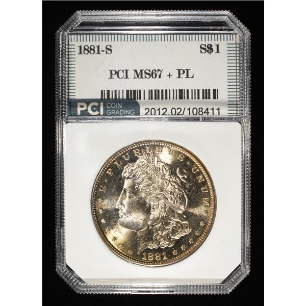 1881-S MORGAN DOLLAR PL PCI SUPERB GEM BU