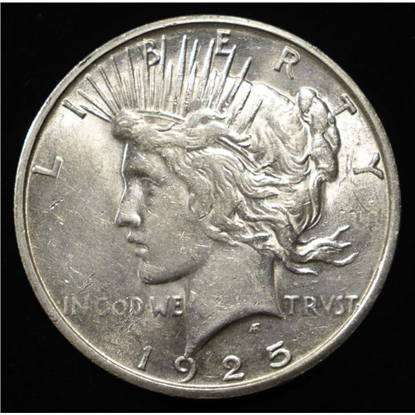 1925-S PEACE DOLLAR AU/BU