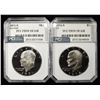 Image 1 : (2) PCI EISENHOWER DOLLAR DCAM PROOF