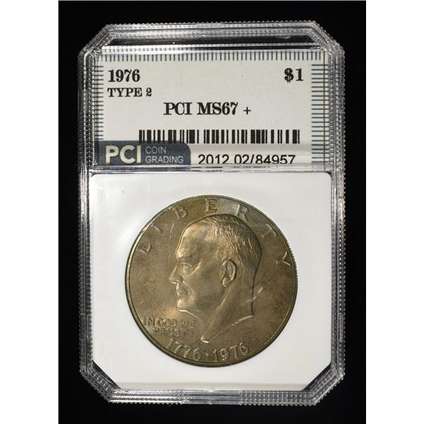 1976 TYPE 2 EISENHOWER DOLLAR PCI SUPERB GEM BU