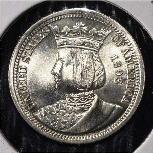 1893 25C ISABELLA CH TO GEM BU