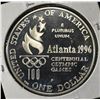 Image 2 : 1996-P $1 COMMEM OLYMPIC ROWING PROOF