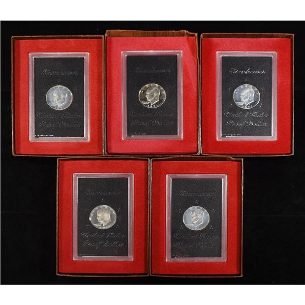 (5) 1971 EISENHOWER DOLLAR PROOFS