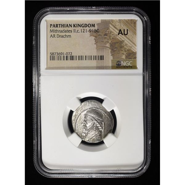 MITHRADTE II, C.121-91 BC NGC AU