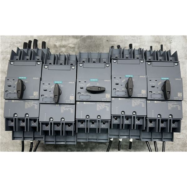 (5) Siemens #3RV2742-5ED10 Circuit Breakers