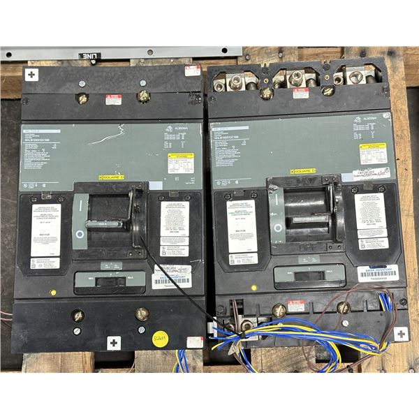 (2) Square D #MHL36100031DC1680 / MH 1000 A Circuit Breakers