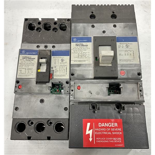 Lot of (2) GE Circuit Breakers #SFHA36AT0250 & #SGDA32AT0400