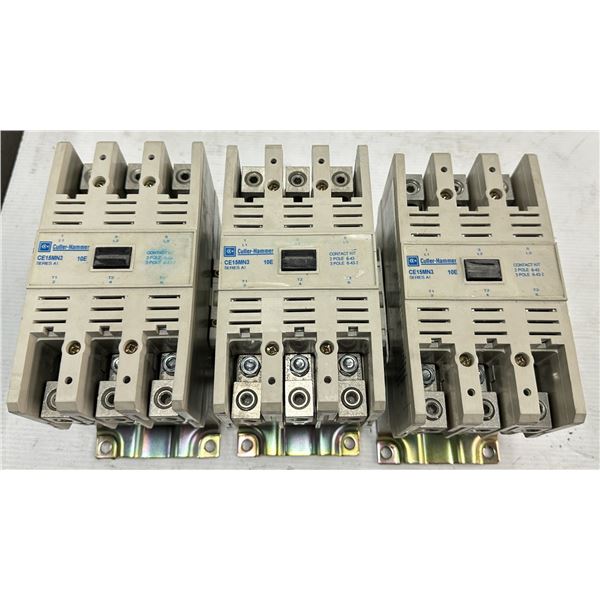 (3) Cutler-Hammer #CE15MN3 Coil Contactors