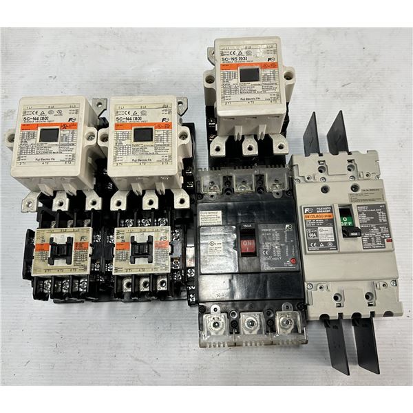 Lot of (7) Misc. Fuji Contactors & Circuit Breakers