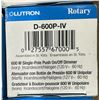 Image 5 : Lot of (48) Lutron #D-600P-IV Single-Pole Preset Dimmer Switches