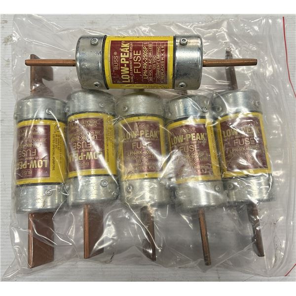 Lot of (6) Buss #LPN-RK-250SP & #LPN-RK-400SP Fuses