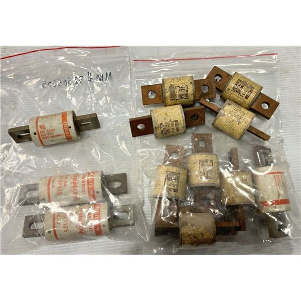 Lot of (12) Assorted Gould Shawmut Fuses