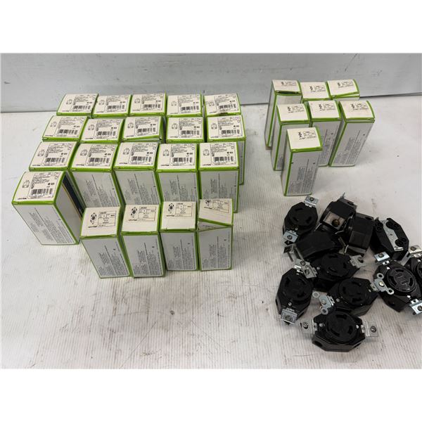 Lot of Leviton Plugs