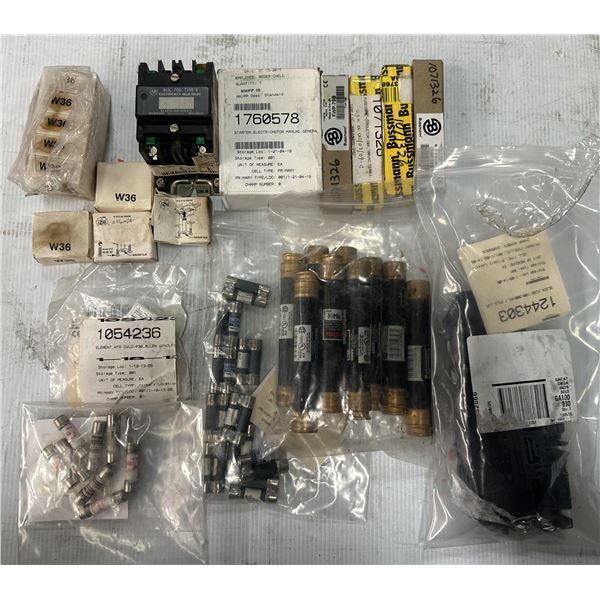 Lot of Misc. Contactors, Fuses, Fuse Holder Items Plus More+++