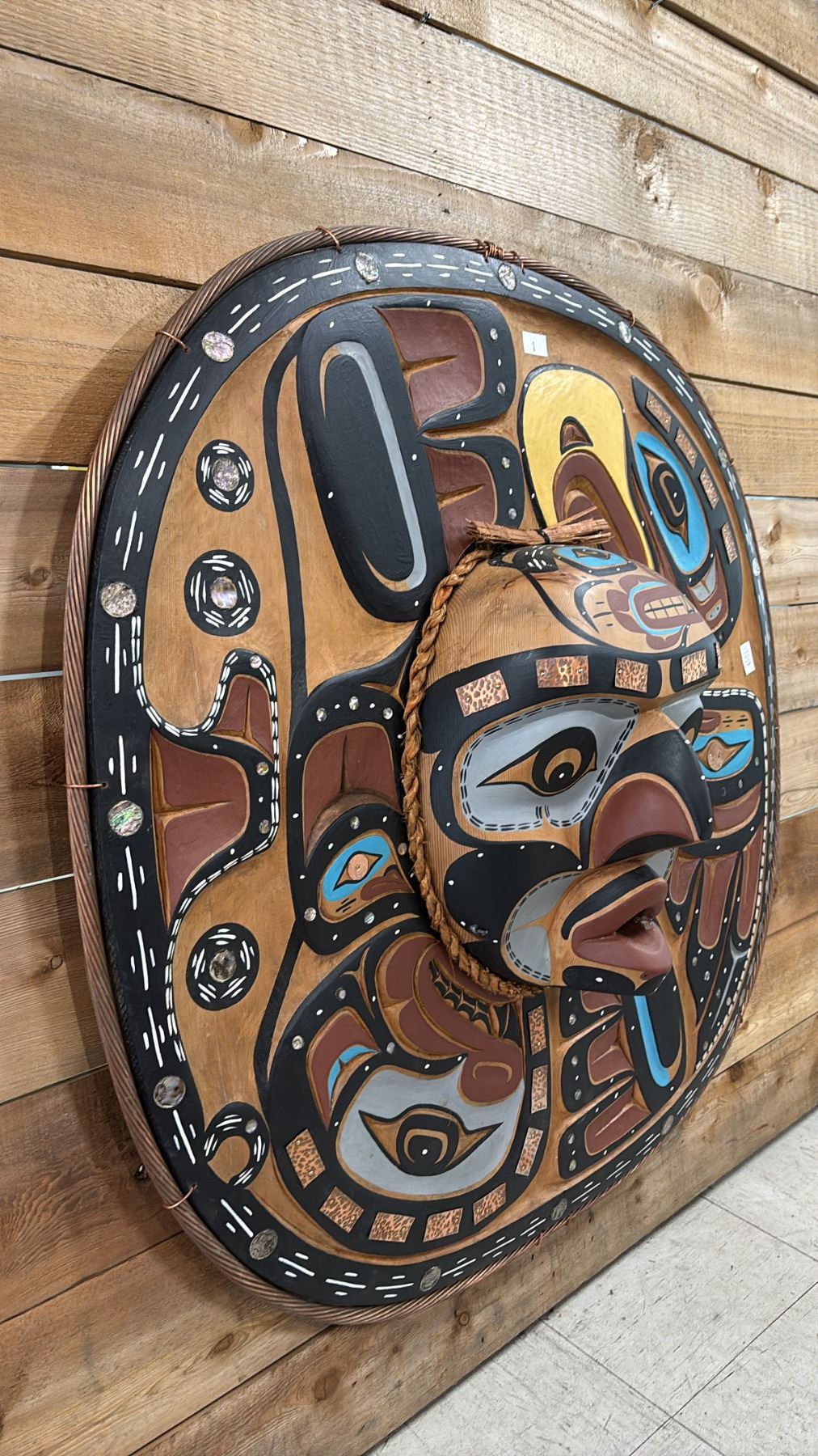 HAND CARVED & PAINTED FIRST NATIONS 