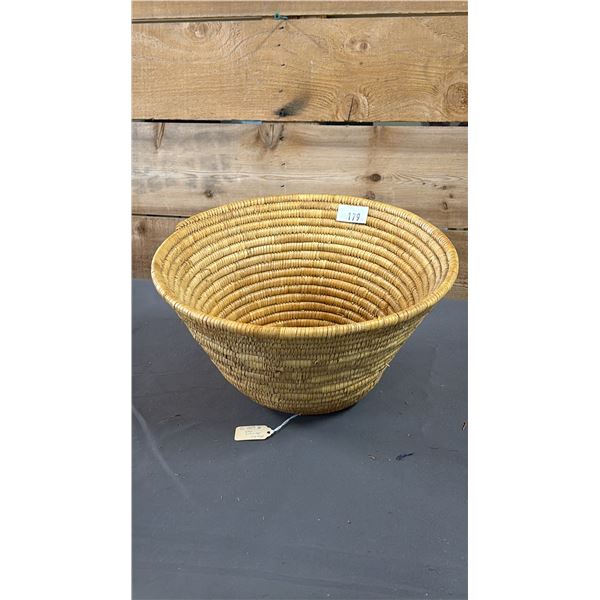 HAND WOVEN NOOKA FIRST NATIONS SAILOR'S HAT 11.5" X 7"