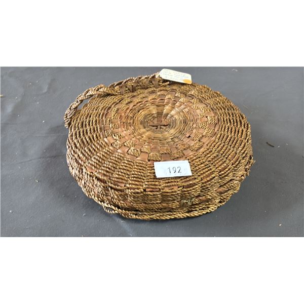 HAND WOVEN FIRST NATIONS PURSE CIRCA 1930'S 8.5" X 2.5"