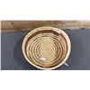 Image 4 : HAND WOVEN FIRST NATIONS BUFFALO GRASS BASKET 12" X 4"