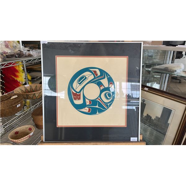 FRAMED LIMITED EDITION PRINT (189/258) BY ROBERT DAVIDSON TITLED "SEA MONSTER" 20" X 20.5"