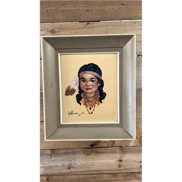 FRAMED ORIGINAL PASTEL ON PAPER BY JAMES NOEL WUTTUNEE 14.5" X 16.5"