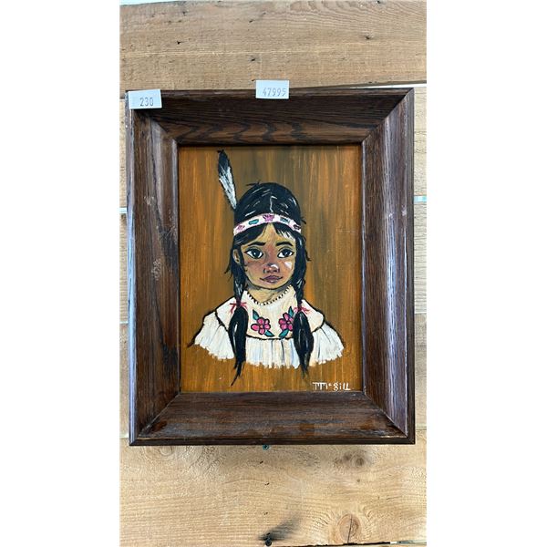 FRAMED ORIGINAL PASTEL ON BOARD BY T. MCGILL 13" X 16"