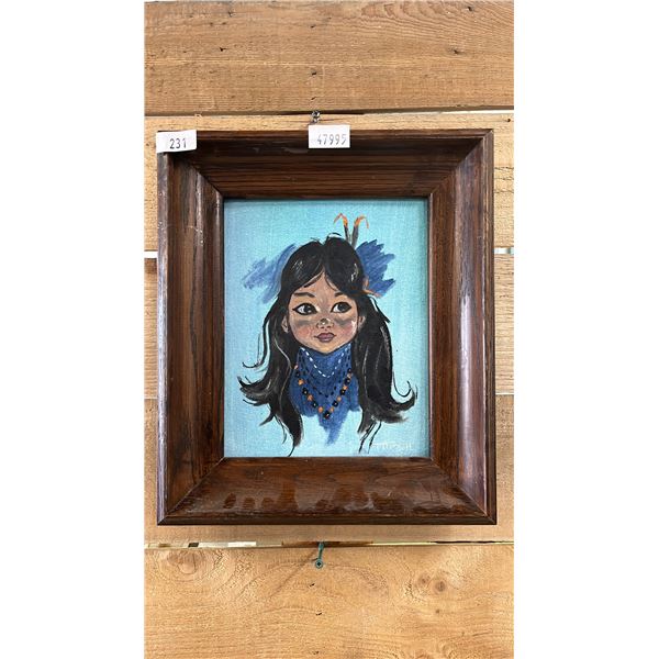 FRAMED ORIGINAL PASTEL ON BOARD BY T. MCGILL 12" X 13.5"
