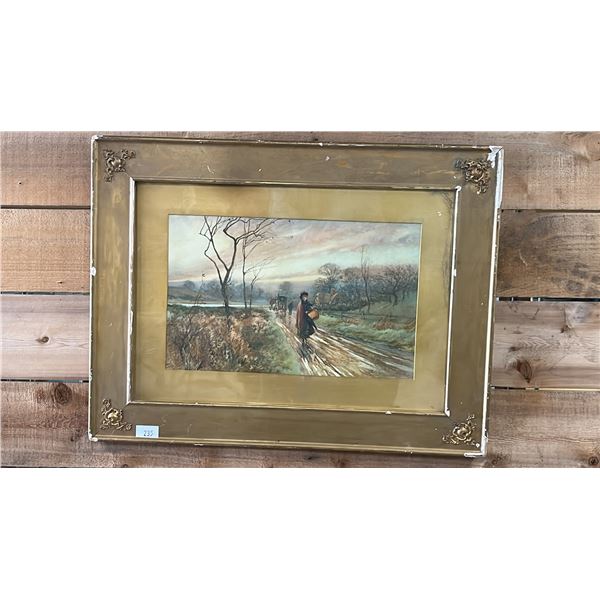 FRAMED WATERCOLOUR PRINT 25" X 19"