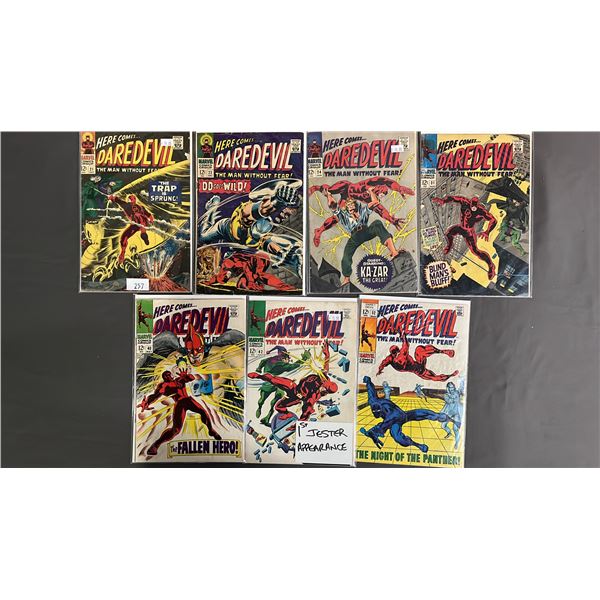(7) MARVEL DAREDEVIL COMIC BOOKS #21, 23, 24, 31, 40, 42 & 52