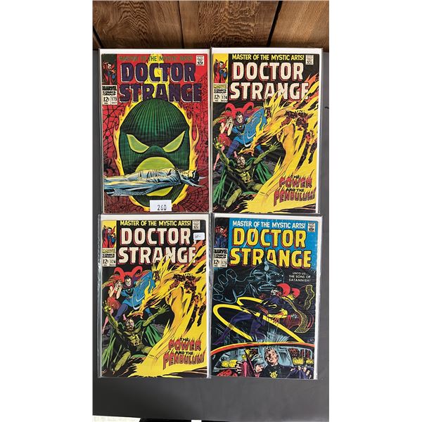 (4) ASSORTED MARVEL DOCTOR STRANGE COMIC BOOKS INCLUDING; 173, 174 & 175