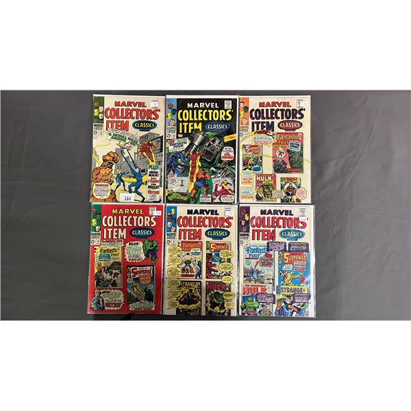 (6) MARVEL COLLECTORS ITEM CLASSICS COMIC BOOKS INCLUDING; #7, 9, 10, 11, 12 & 13