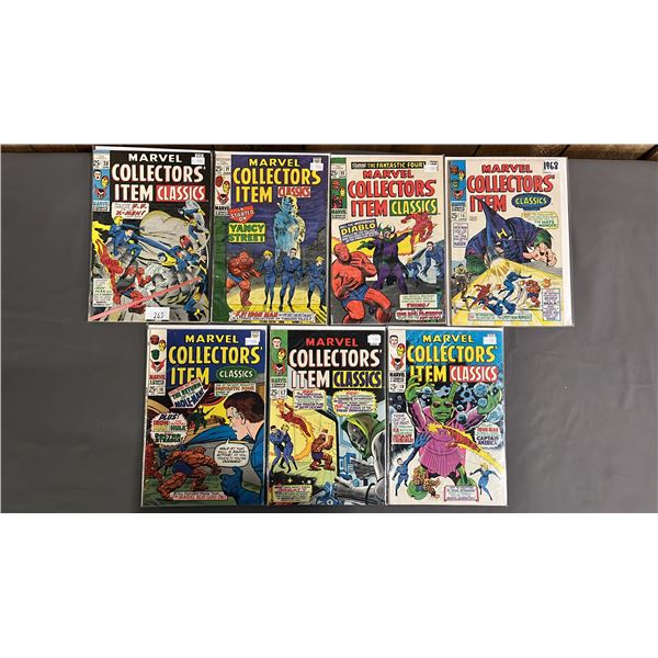 (7) MARVEL COLLECTORS ITEM CLASSICS COMIC BOOKS INCLUDING; #15, 16, 17, 18, 20, 21 & 22