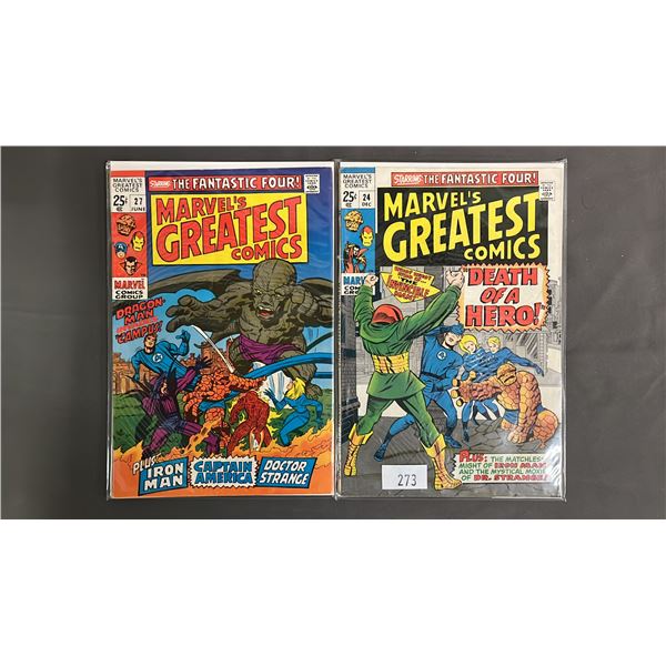 MARVEL MARVEL'S GREATEST COMICS #24 & 27 COMIC BOOKS