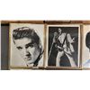 Image 2 : (8) FRAMED VINTAGE BLACK & WHITE ELVIS PRESLEY PHOTO PRINTS