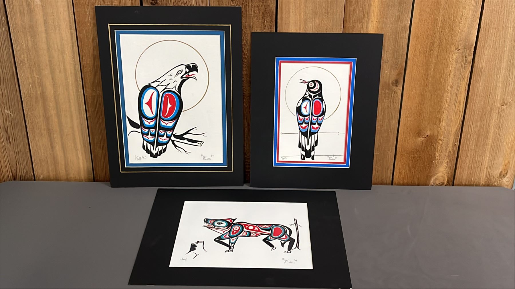 (1) FIRST NATIONS PRINT & (2) ORIGINAL G. WALTERS FIRST NATIONS ART ...