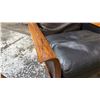 Image 4 : MADE IN NORWAY MID-CENTURY MODERN ROSEWOOD FOUR SEAT LEATHER SOFA WITH MATCHING HIGH BACK CHAIR