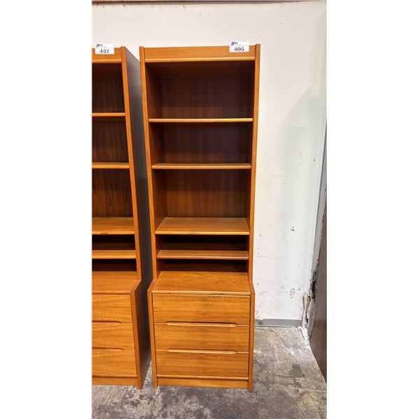 DANISH MODERN 2-PC 3 DRAWER CABINET