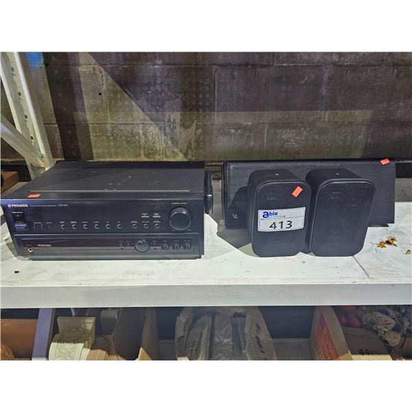 PIONEER VSX-454 A/V STEREO RECEIVER, INFINITY KAPPA LOUDSPEAKER & 2 ACOUSTIC PROFILE SPEAKERS