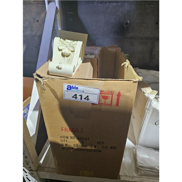 *NEW* BOX OF WALL MOUNTING DECORATIVE CORBELS