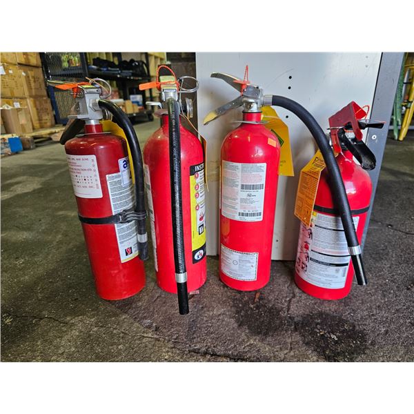 (4) ASSORTED FIRE EXTINGUISHERS