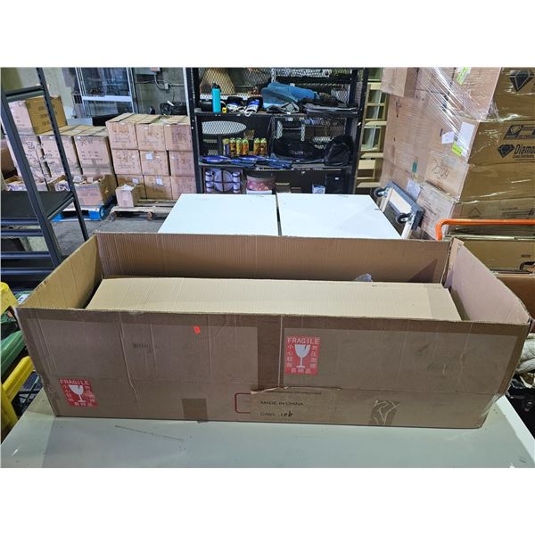 MASTERTOOLS ALUMINUM ALLOY FRAME DISPLAY CASE W/LED IN BOX: 125.4 CM X 33.8 CM X 38.2 CM