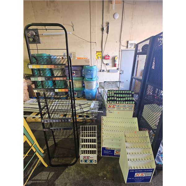 (6) ASSORTED METAL RETAIL DISPLAY RACKS