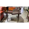 Image 2 : VINTAGE MAHOGANY FOLDING TEA/GAME TABLE: TABLE TOP ROTATES AND UNFOLDS