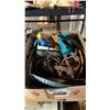 Image 2 : BOX OF ASSORTED BELTS & CLOTHING