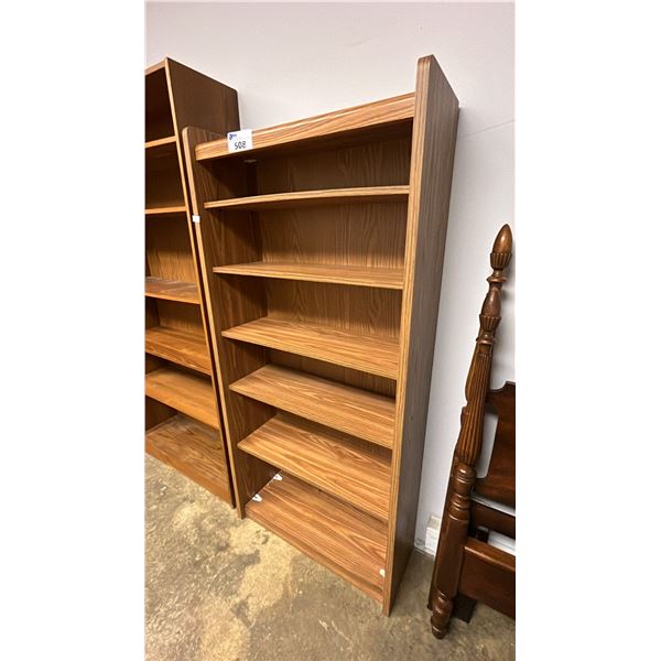 6-TIER WOOD BOOKSHELF