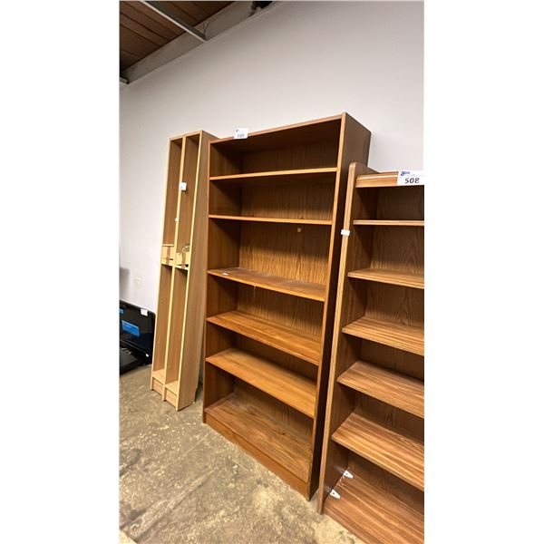 6-TIER WOOD BOOKSHELF