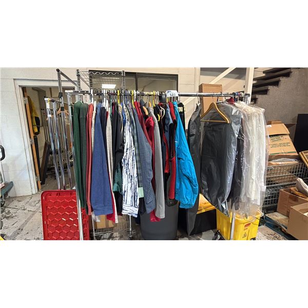 RACK OF ASSORTED CLOTHING *RACK NOT INCLUDED*