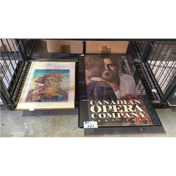 (2) FRAMED VINTAGE CANADIAN OPERA COMPANY POSTERS