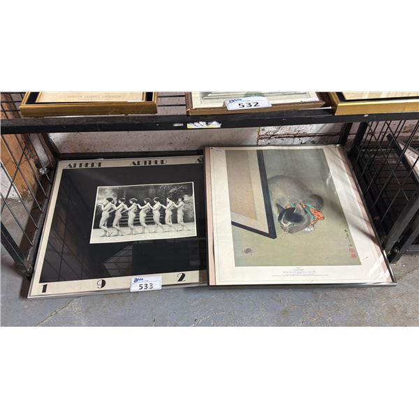 (2) FRAMED PRINTS