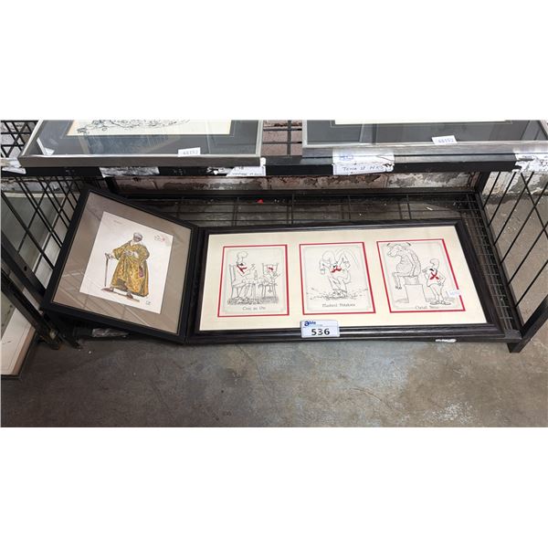 (2) FRAMED PRINTS