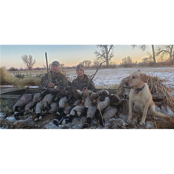 Nebraska Waterfowl Hunt for 3 hunters
